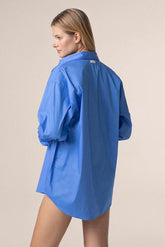 CAMICIA DONNA AZZURRA MF25-0106 SB ME FUI